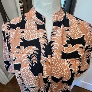 Joy Joy XS pineapple print mini dress